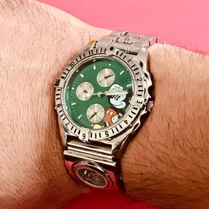 SOLD!!Men’s dual time Disney Watch RARE!!!